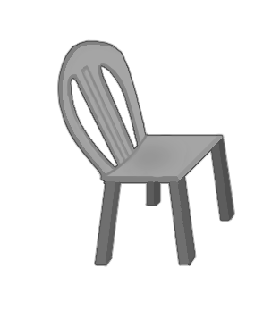 [HOME] Bakery Chair (cool grey)