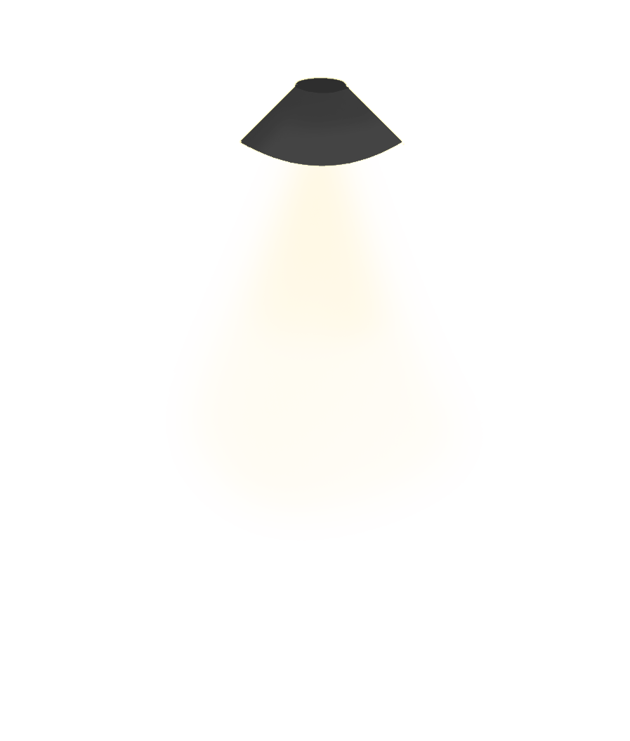 [HOME] Ceiling Lamp Cone (charcoal)