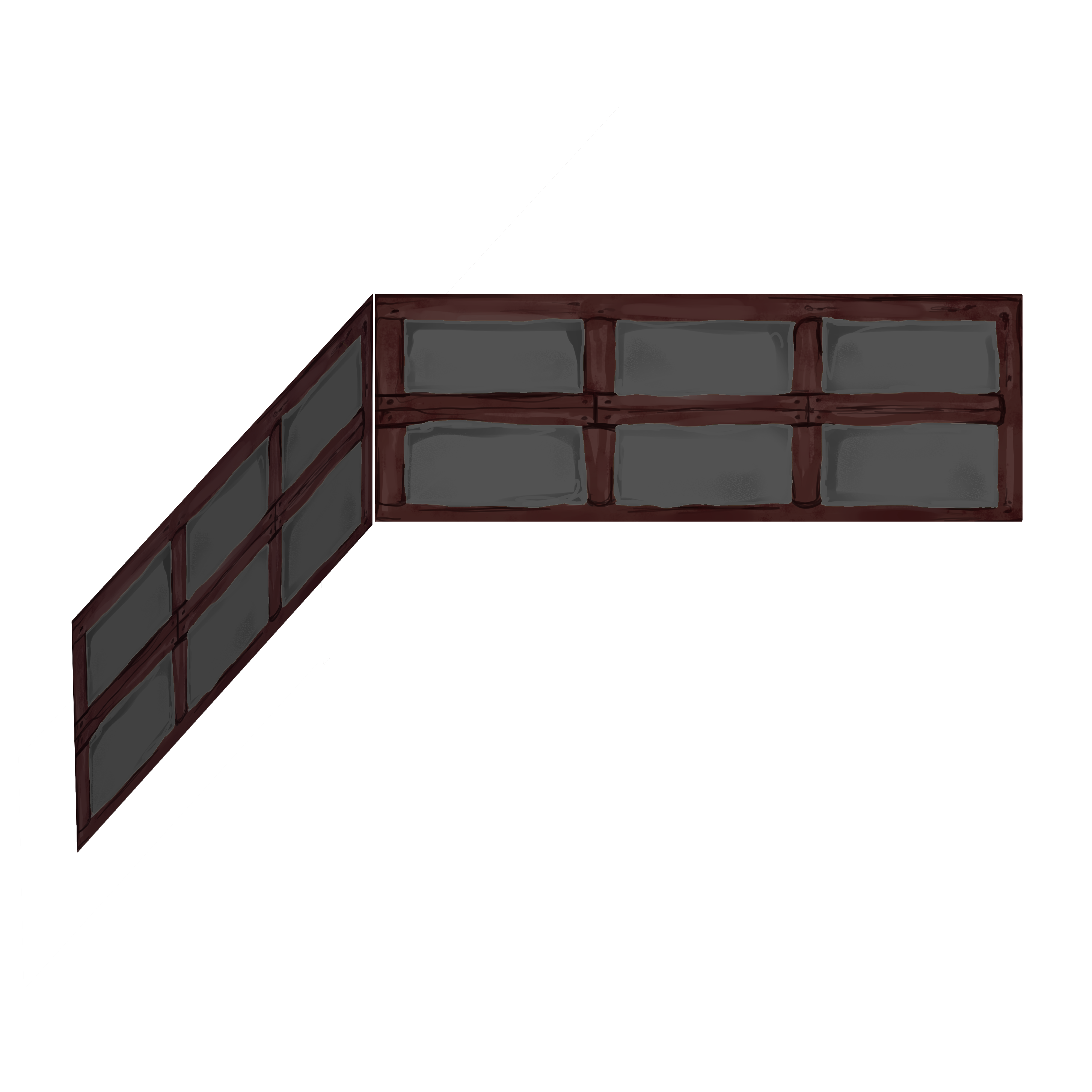 [HOME] Wall (Dark Walnut Old House)