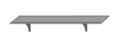[HOME] Long Wall Shelf (cool grey)