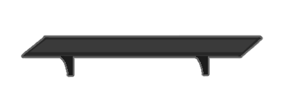 [HOME] Long Wall Shelf (dark grey)