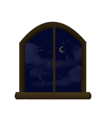 [HOME] Cottage Window (Dark)