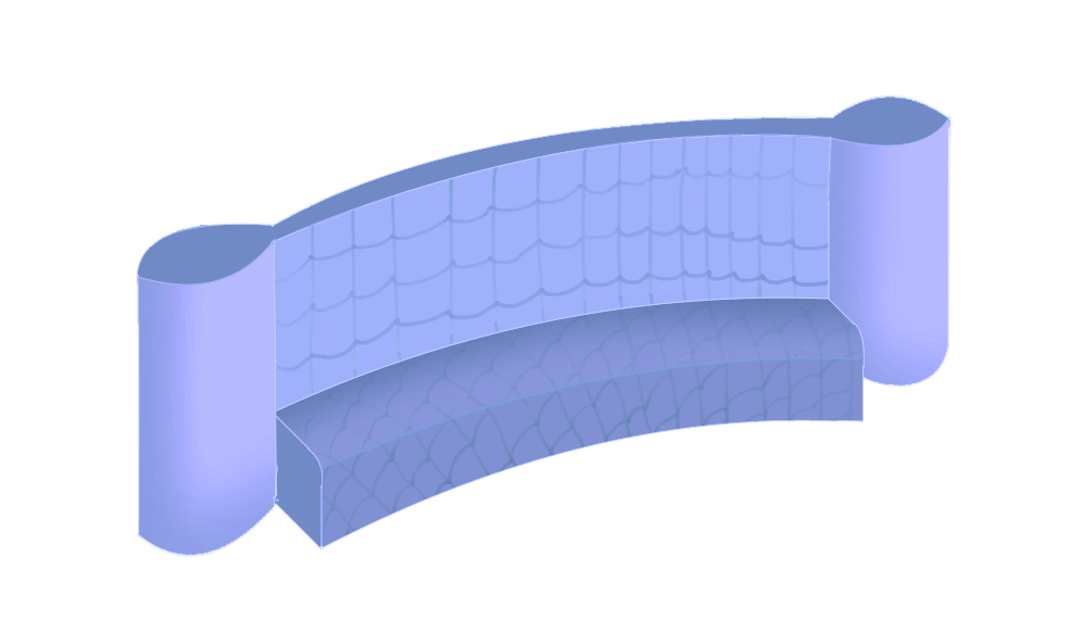 [HOME] Regal Lounge Sofa (blue)