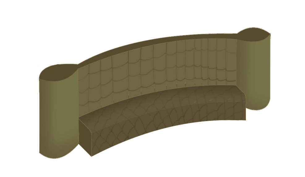 [HOME] Regal Lounge Sofa (Olive)