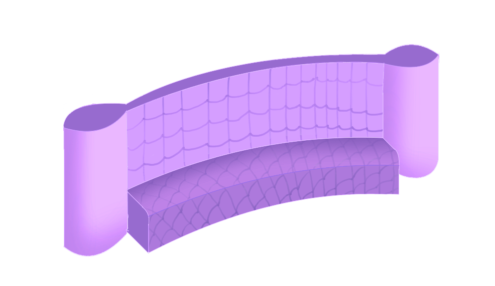 [HOME] Regal Lounge Sofa (Purple)