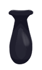 Dark Tall Rounded Vase
