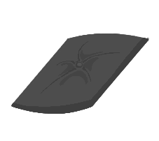 [HOME] Deco Flat Pillow (grey)