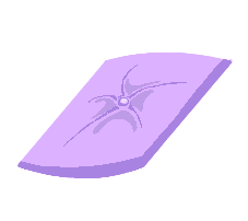 [HOME] Deco Flat Pillow (purple)