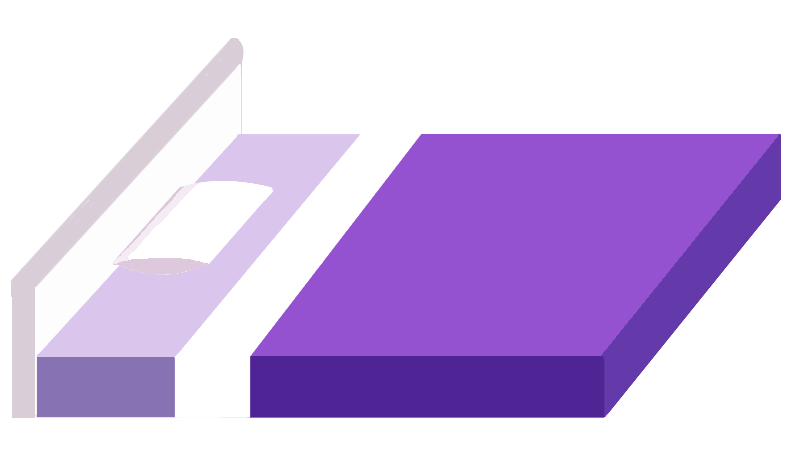 [HOME] Classic Bed (Purple)