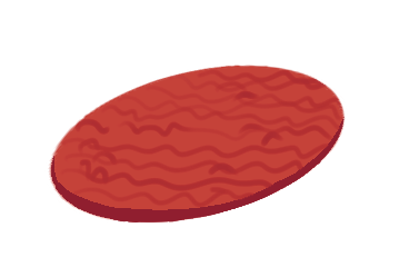 [HOME] Faux Door Mat (red)