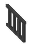 [HOUSE] Side Fence (dark grey)