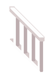 [HOUSE] Side Fence (White)